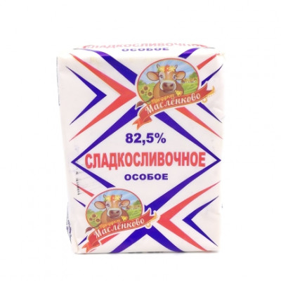Масло сладкосливочное Особое Масленково 82,5% 180 гр
