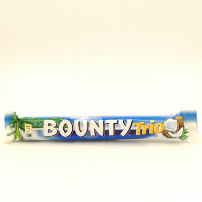 Шоколадный батончик Bounty Trio с кокосом, 82.5 гр