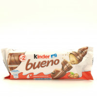 Шоколадный батончик Kinder Bueno с молочно-ореховой начинкой, 43 гр
