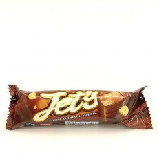 Шоколадный батончик Jets карамель с печеньем, 42 гр