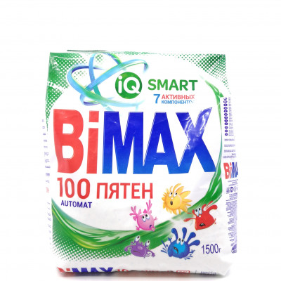 Порошок BiMax 100 пятен автомат, 1.5кг