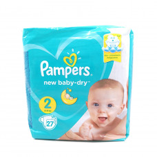 Подгузники Pampers New Baby-dry, 4-8кг 27шт.