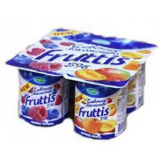Йогурт Campina Fruttis Малина-Черника-Абрикос-Манго 5%, 115 гр