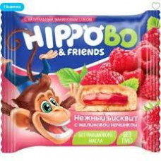 Пирожное HIPPOBO с малиновой начинкой 32гр