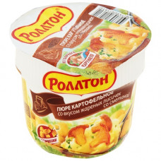 Пюре картофельное Роллтон Жареные лисички-Сметана, 40 гр стакан