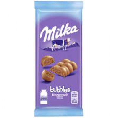Шоколад Milka bubbles молочный, 76 гр