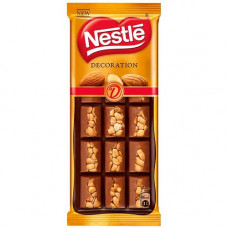 Шоколад Nestle Dicoration темный и молочный с миндалем 85 гр