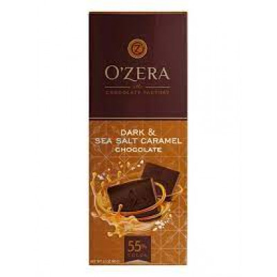 Шоколад O'Zera горький Dark & Sea Salt Caramel 55%, 90 гр