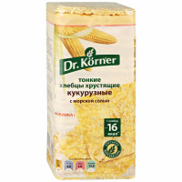 Хлебцы Dr. Korner кукурузные с морской солью, 130 г