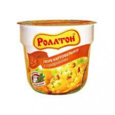 Пюре картофельное Роллтон Сухарики, 40 гр стакан