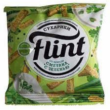 Сухарики Flint сметана с зеленью 100 гр