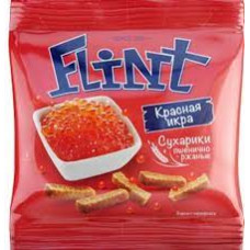 Сухарики Flint со вкусом икры 130 гр
