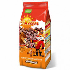 Сухой завтрак ХИТ Кукурузные Шарики-Колечки Шоколад, 200 гр м/у