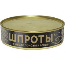 Шпроты Главпродукт Прибалтийские в масле, 160 гр ж/б