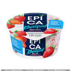 Йогурт Epica Bouquet Клубника-Роза 4.8% 130 гр