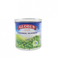 Горошек зеленый Globus 400 гр ж\б