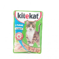 Корм для кошек Kitekat Рыба в соусе, 85 гр