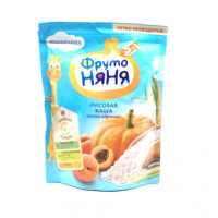 Каша Фруто Няня молочная рисовая Тыква, абрикос 5+, 200 г