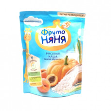 Каша Фруто Няня молочная рисовая Тыква, абрикос 5+, 200 г