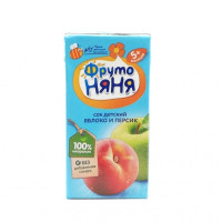 Сок детский Фруто Няня Яблоко, персик, 200мл