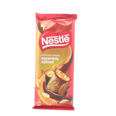 Шоколад молочный Nestle Карамель-арахис, 90г