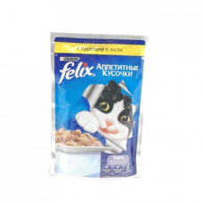 Корм для кошек Felix желе Курица, 85 гр