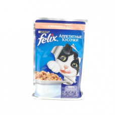 Корм для кошек Felix желе Лосось, 85 гр