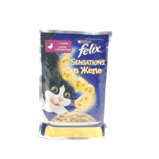 Корм для кошек Felix Sensations Утка-Шпинат, 85 гр