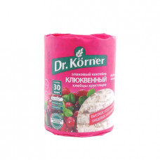 Хлебцы Dr. Korner хрустящие Злаковый коктейль Клюквенный, 100г