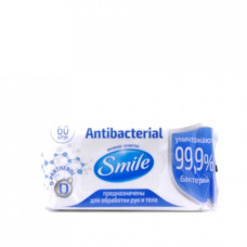 Влажные салфетки Smile Antibacterial, 60шт.