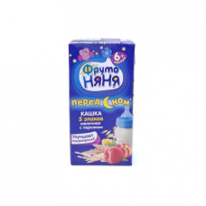 Кашка Фруто Няня 5 злаков молочная с персиком 6+, 0.2л