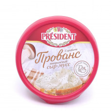 Сыр-мусс творожный Прованс с грибами Президент 0,12кг 60%