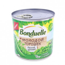 Горошек зеленый Bonduelle молодой, 400 гр ж/б