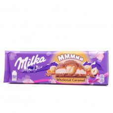Шоколад Milka Wholenut Caramel Карамель-Орехи, 300 гр