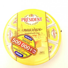 Сыр President плавленый Мааздам 40%, 140 гр