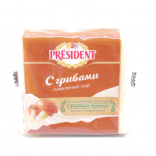 Сыр President плавленый Грибы 30%, 150 гр