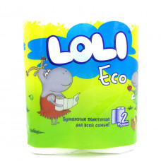 Полотенца Loli Eco бумажные, 2-х сл. 2шт.