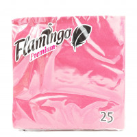 Бумажные салфетки Flamingo Premium бордо, 25шт.