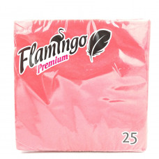 Салфетки бумажные Flamingo Premium красный перец, 25шт.