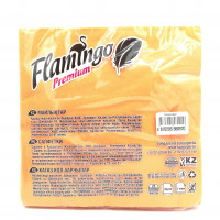 Салфетки бумажные Flamingo Premium оранжевый, 25шт.