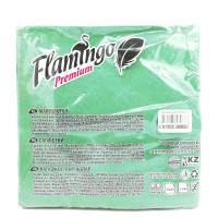 Салфетки бумажные Flamingo Premium праздничный зеленый, 25шт.