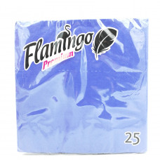 Салфетки бумажные Flamingo Premium темно-синий, 25шт.