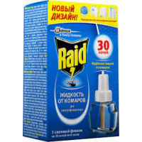 Жидкость Raid 30 ночей от комаров для эл/фумигатора