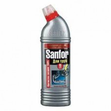 Sanfor гель для устранения засора и для очистки канализационных труб, 750 мл