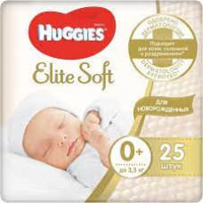 Подгузники Haggies Elite soft 0+ 3,5кг 25шт