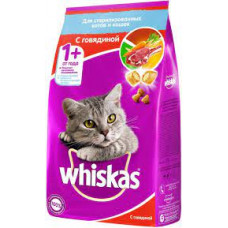 Корм Whiskas с говядиной для стерилизованных кошек 1,9кг