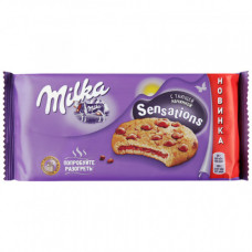 Печенье Milka Sensations Какао-Кусочками шоколада, 156 гр