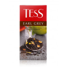 Чай Tess Earl Grey черный с ароматом бергамота, 25 шт