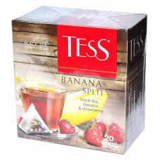 Чай Tess Banana Split черный клубника-банан, 20 шт
