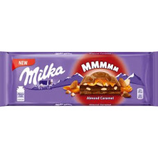 Шоколад Milka Кусочки карамелизированного соленого миндаля, 300 гр
